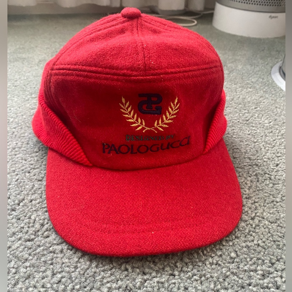 Vintage RARE Paolo Gucci Wool Baseball Hat